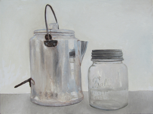 The coffee-pot and the mason jar