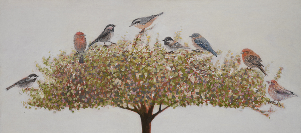 Tree full of birds